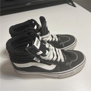 Vans Black and White High-Top Sneakers